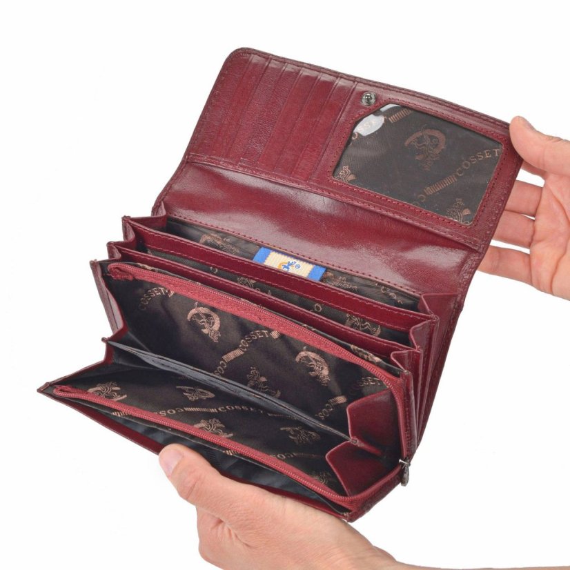 Cosset Dámská kožená peněženka KOMODO BORDEAUX