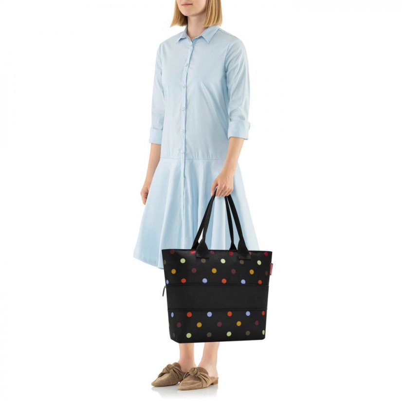 Elegantní nákupní kabelka na zip  Reisenthel shopper e1 dots RJ7009