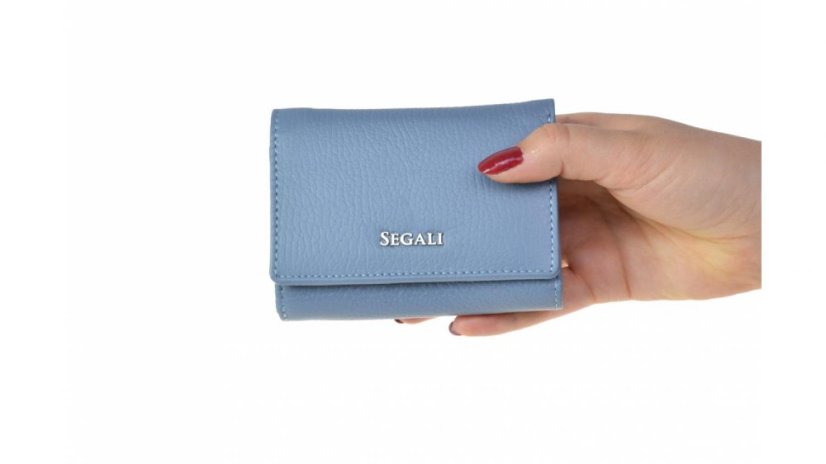 Dámská kožená malá peněženka SEGALI 7106 B lavender