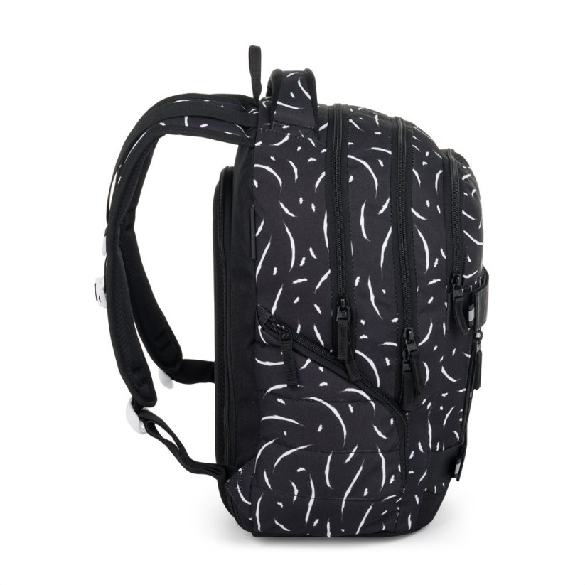 Bagmaster školní set  NOMAD 25 A – černo-bílý (batoh + penál)