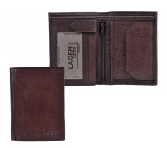 Pánská prostorná kožená peněženka V-105 hnědá