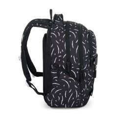 Bagmaster školní set NOMAD 25 A – černo-bílý (batoh + penál)