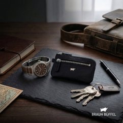 Braun Büffel Golf M slim kožená klíčenka 90000-510-010 černá