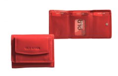 Menší kožená peněženka MW-107 červená