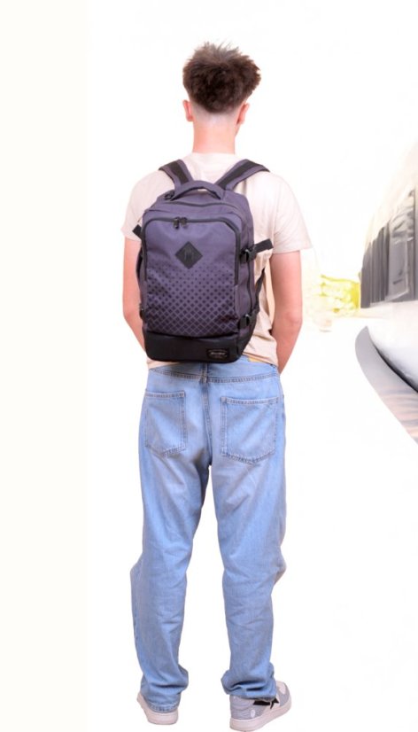 Bestway kabinové zavazadlo, batoh do letadla cabin pro Small 40290-1701 tmavě šedý/černý