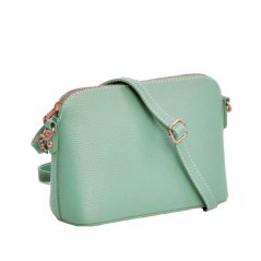 Maxfly, dámská kožená kabelka crossbody 5232 zelená - mátová