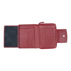 Braun Büffel Golf RFID dámská kožená zipová peněženka 90450-510-010 červená