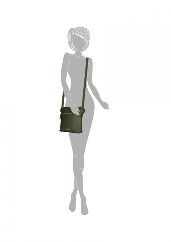 Dámská crossbody kabelka Enrico Benetti Sarah 66715-029 olivově zelená