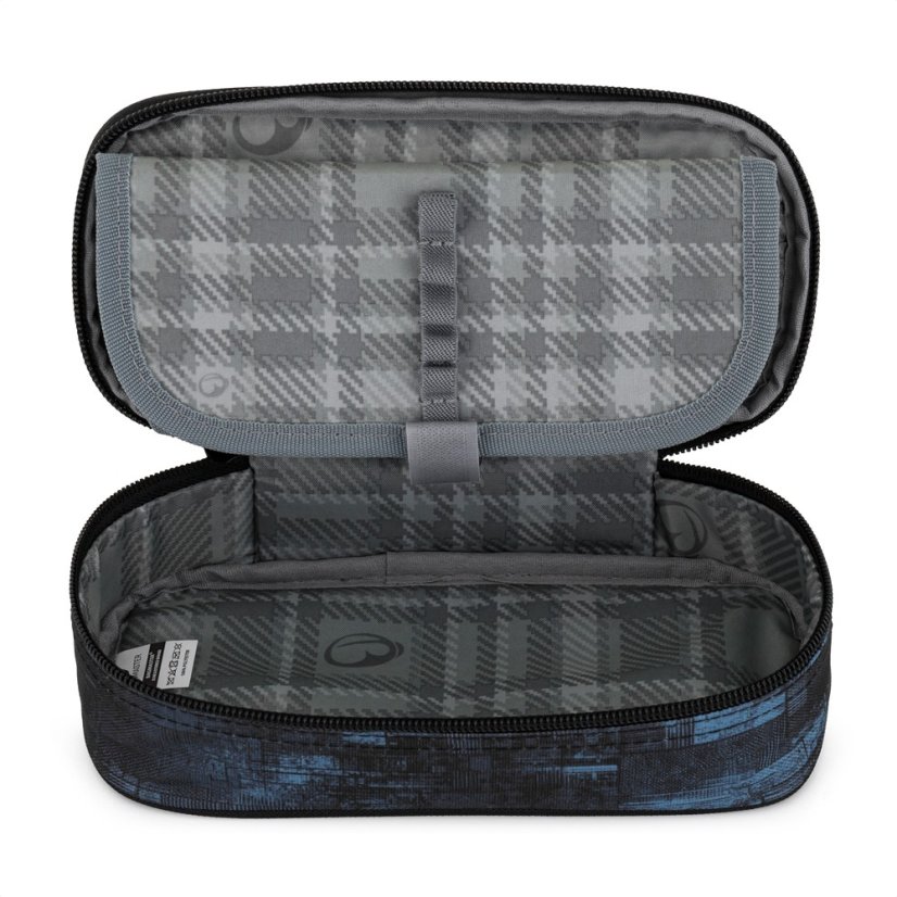 Studentský set BAG 25 B – černo-modrý batoh + penál