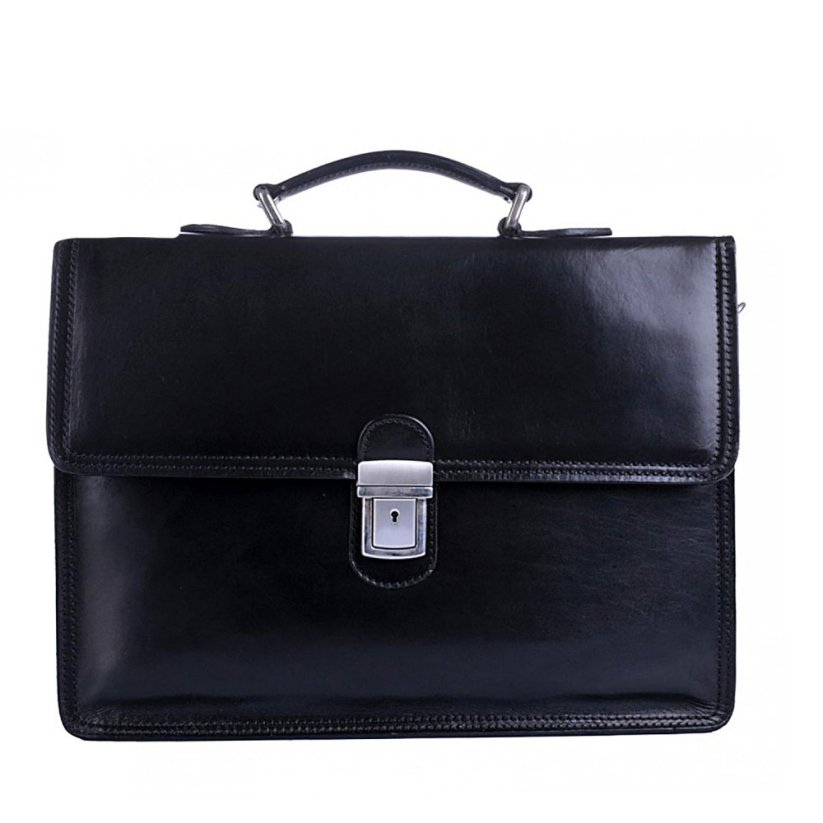 Kožená aktovka 904 černá