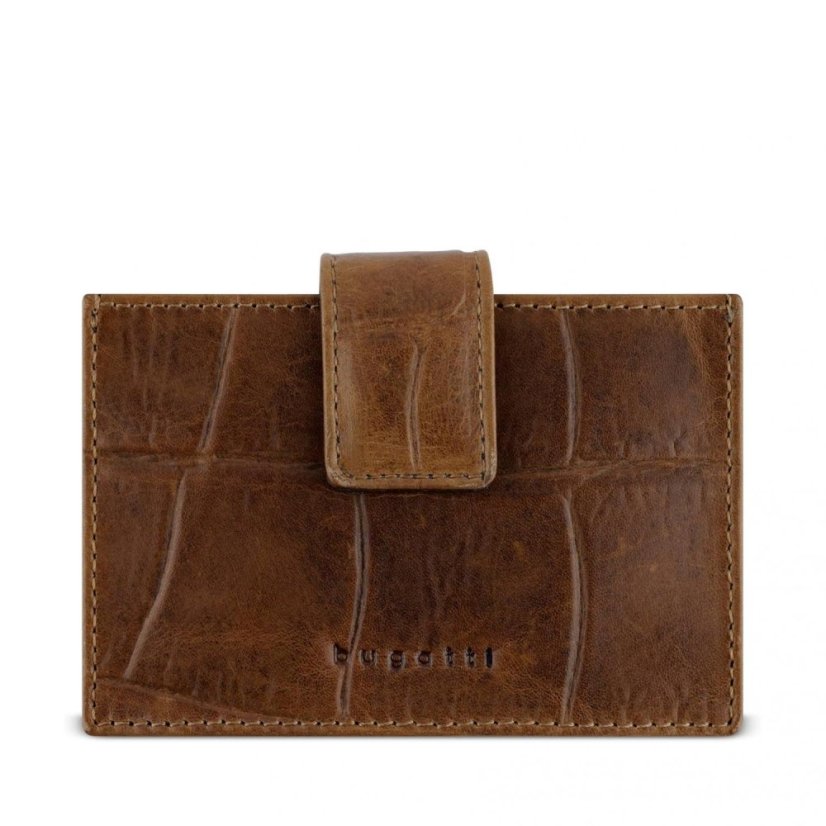 Bugatti Nevio kožené pouzdro na karty 49591607 hnědé cognac