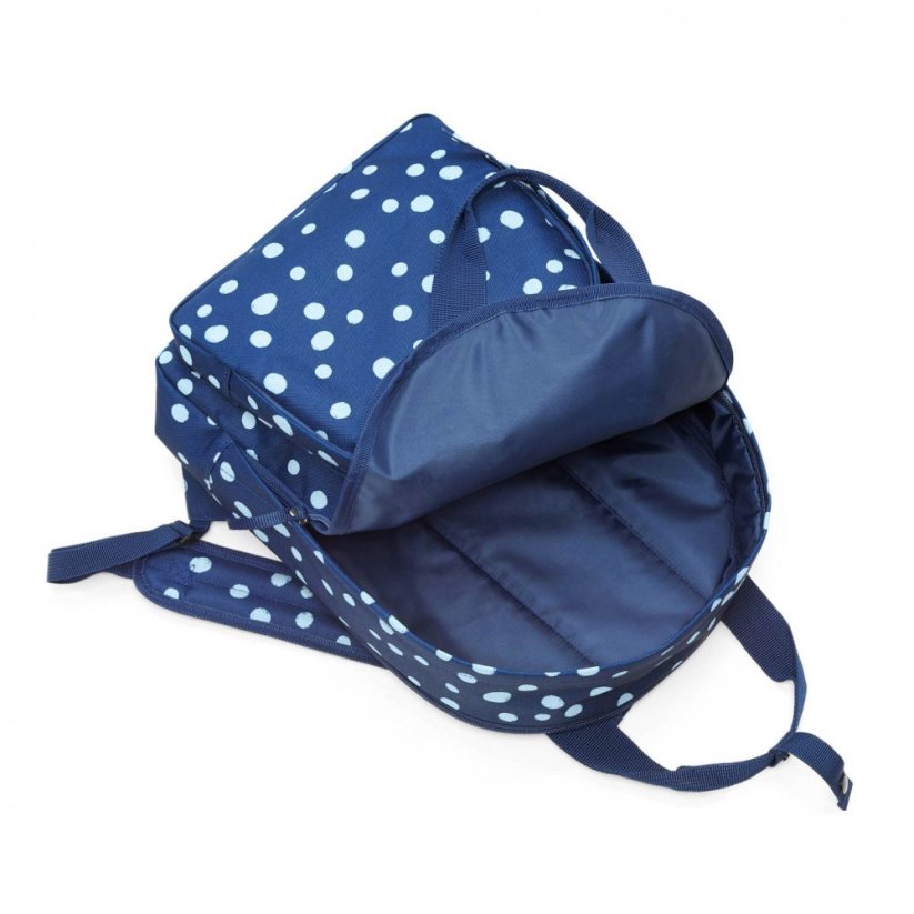 Dámský modrý batoh s puntíky do města Easyfitbag spots navy JU4044