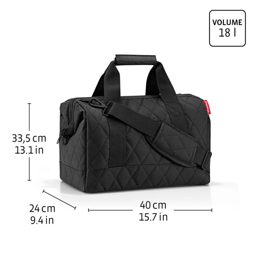 Cestovní taška Reisenthel Allrounder M bouclé black 18L  MS7094