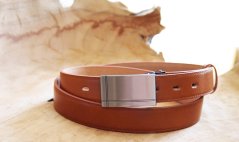 Kožený pásek společenský Penny Belts 30-020-5PS-42 světle hnědý