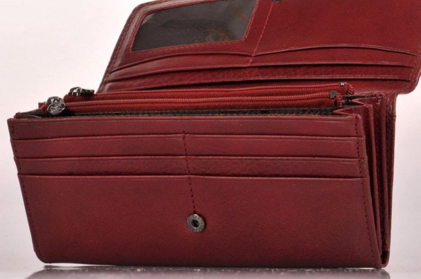 Dámská kožená peněženka 4466 KOMODO BORDEAUX
