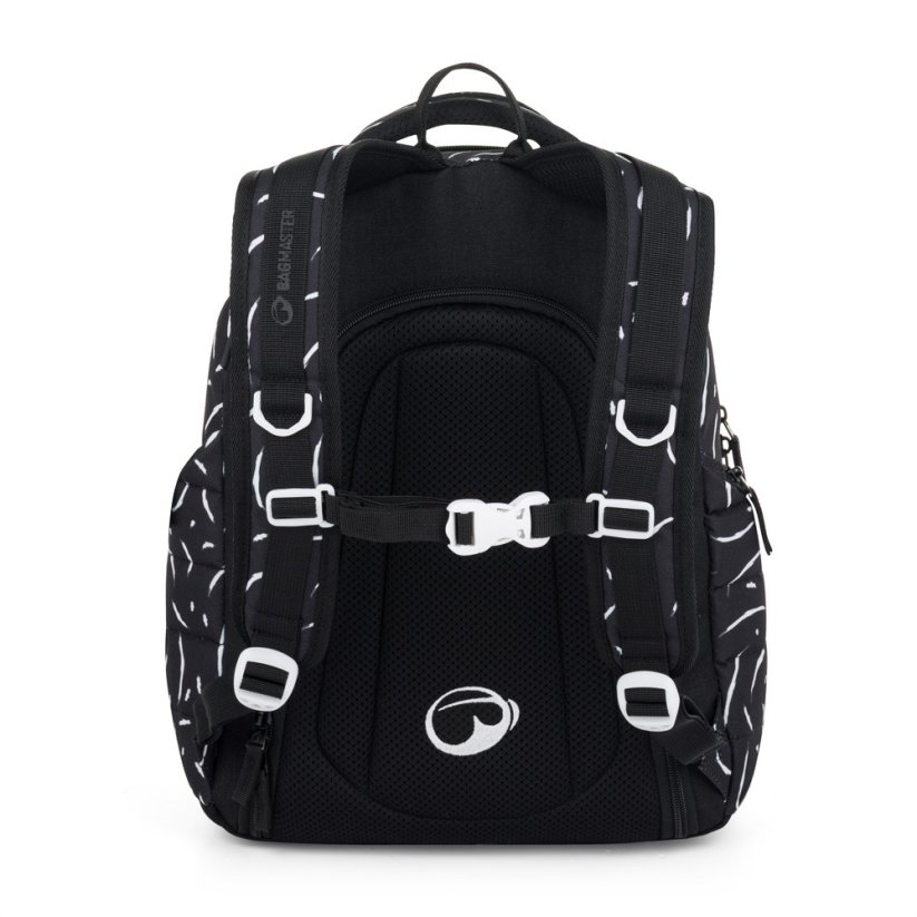 Bagmaster školní set  NOMAD 25 A – černo-bílý (batoh + penál)