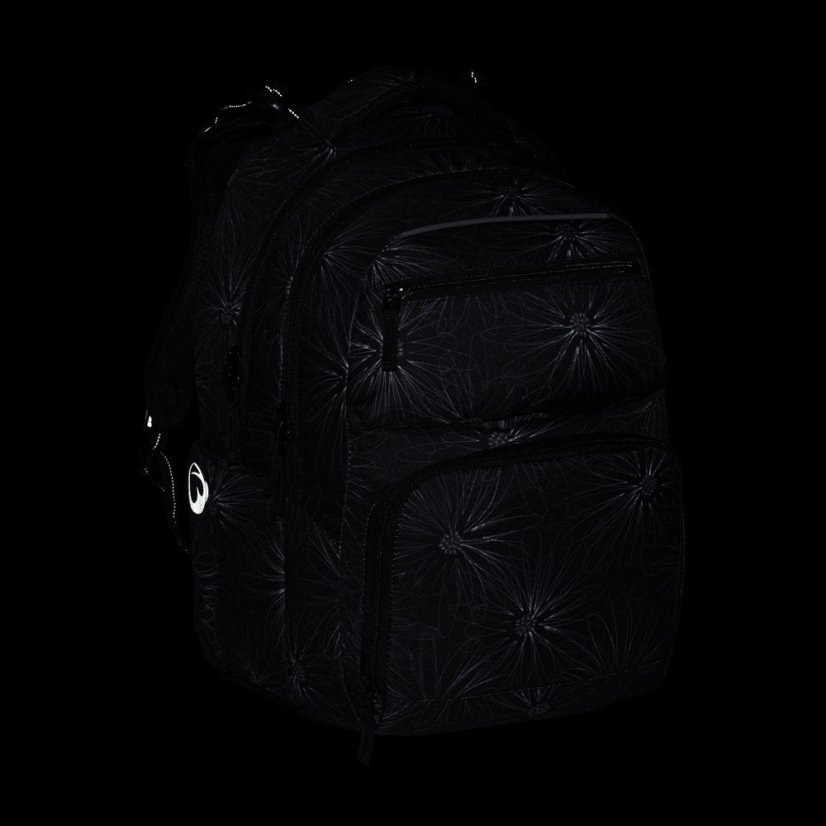 Školní dvoukomorový batoh pro holky  ZIPSTER 25 A – šedý