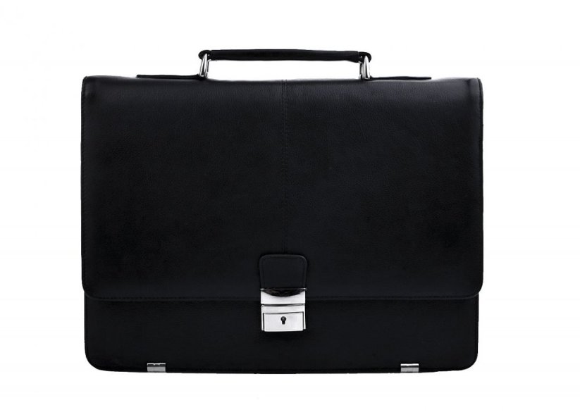 Arwel Pánská kožená úzká aktovka 6003 černá Carson