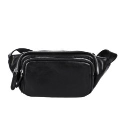 Giglio leather kožená ledvinka 1202 černá