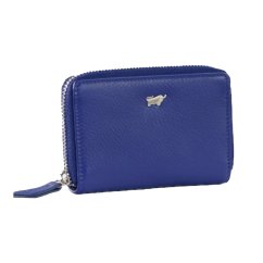 Braun Büffel  Mini peněženka JOY z pravé kůže s RFID ochranou – kompaktní a stylová 41311-294-046 modrá