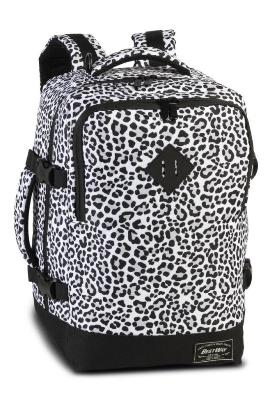 BESTWAY Batoh do letadla 40 x 25 x 20 cm cabin pro Small 40290-0120 bílo/černý