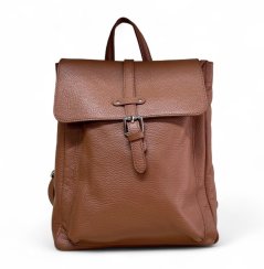 Kožený batoh dámský 6007 hnědý cognac