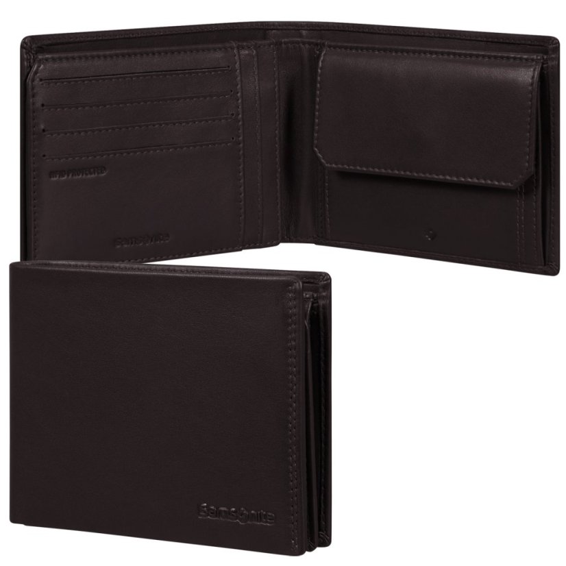 Samsonite Attack 2 SLG 047 pánská kožená peněženka hnědá 144446-1320