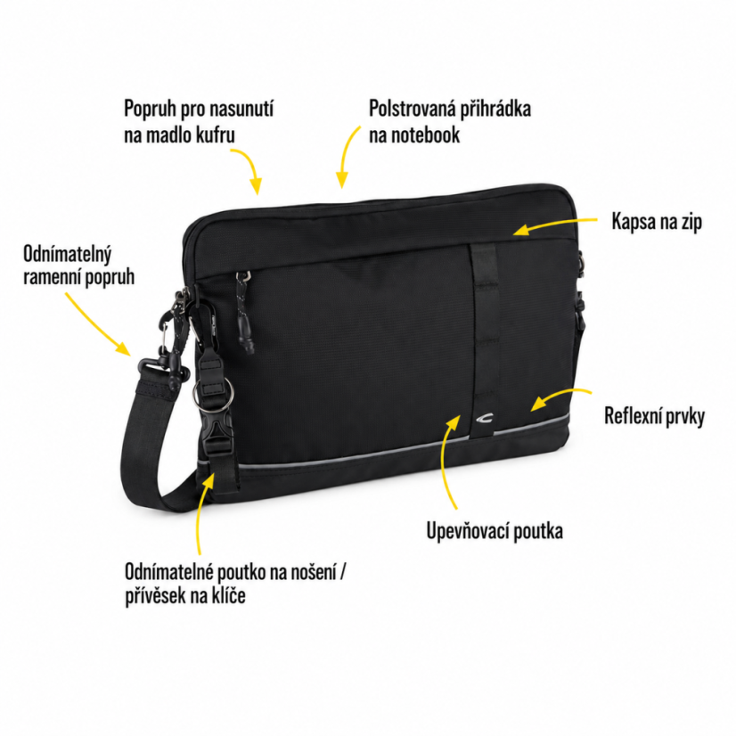 Camel Active Connect pánská taška na notebook 15" černá 012222