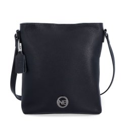 Kožená crossbody kabelka NB-3008 černá