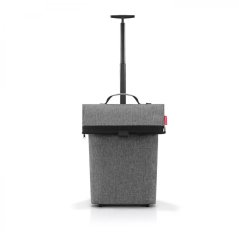 Moderní nákupní taška na kolečkách Trolley M twist silver NT7052