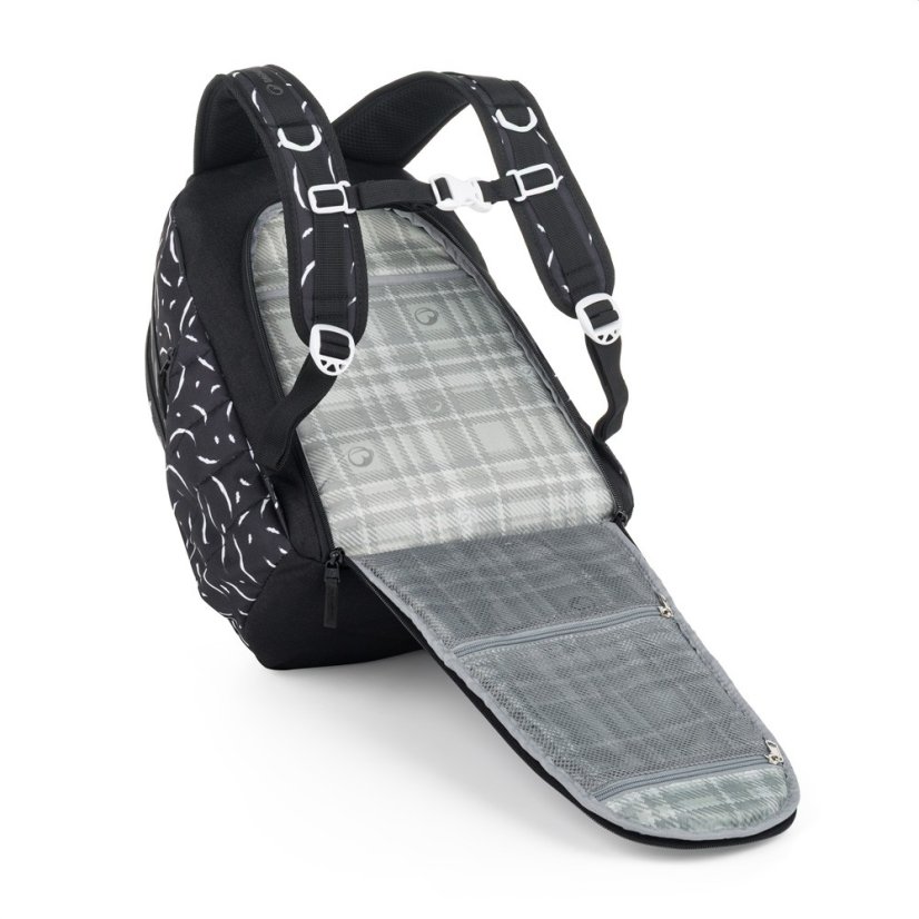Bagmaster školní batoh NOMAD 25 A – černo-bílý