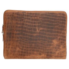 Kožené pouzdro na notebook 15,6 , jednoduchá spisovka 17373 hnědá