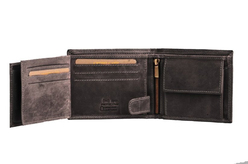 Peněženka Neus HTW-103 hnědá RFID