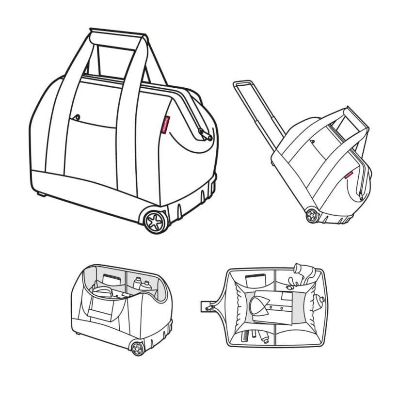 Cestovní taška na kolečkách allrounder trolley black MP7003