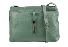 Dámská kožená crossbody kabelka 5085 mátově zelená