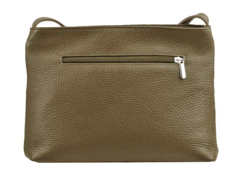 Dámská kožená crossbody kabelka 5085 zelená - olivová