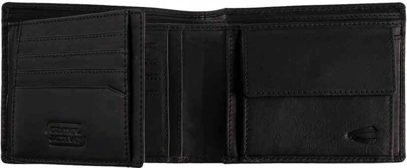 Camel Active Pánská kožená peněženka RFID SAFE černá 280-702-60