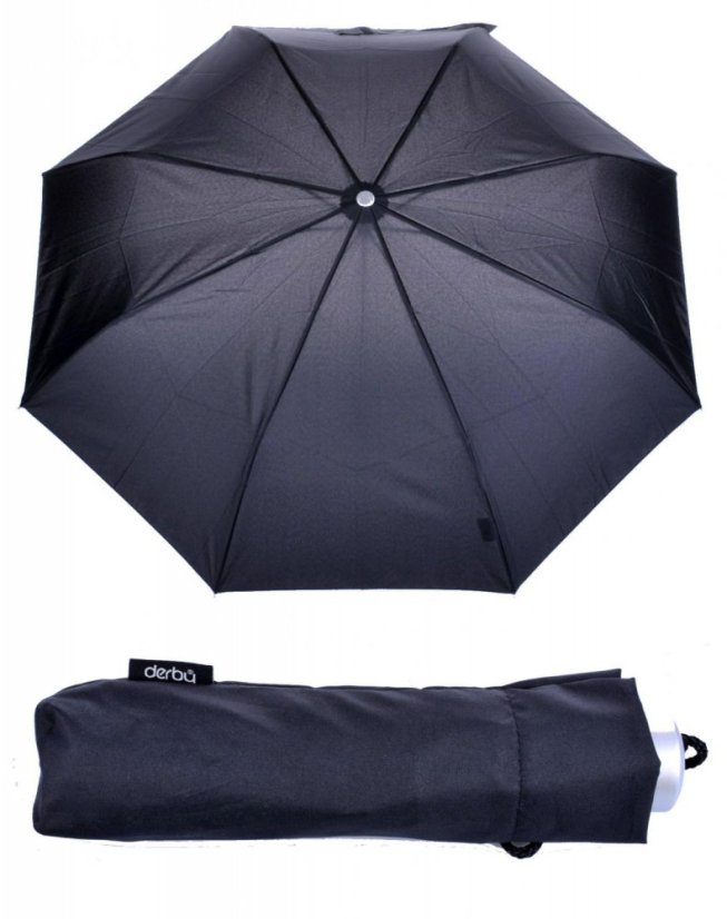 Derby Skládací odlehčený černý deštník Mini Light uni 722166CZ