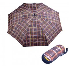 X1 - extra malý skládací deštník s pouzdrem ice cubes brown 898116322