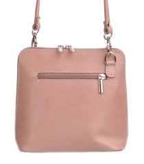 Giglio leather Malá dámská kožená kabelka 133 světle růžová