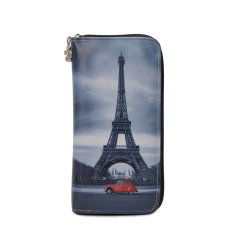 Koženková peněženka Eiffelova věž 9202-60 šedá
