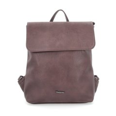 Tangerin 8009 hnědý – elegantní batoh s klopou v koženém vzhledu