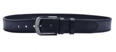 Kožený pánský opasek SARA BAGS 010-1-60 černý – kožený pásek 40 mm