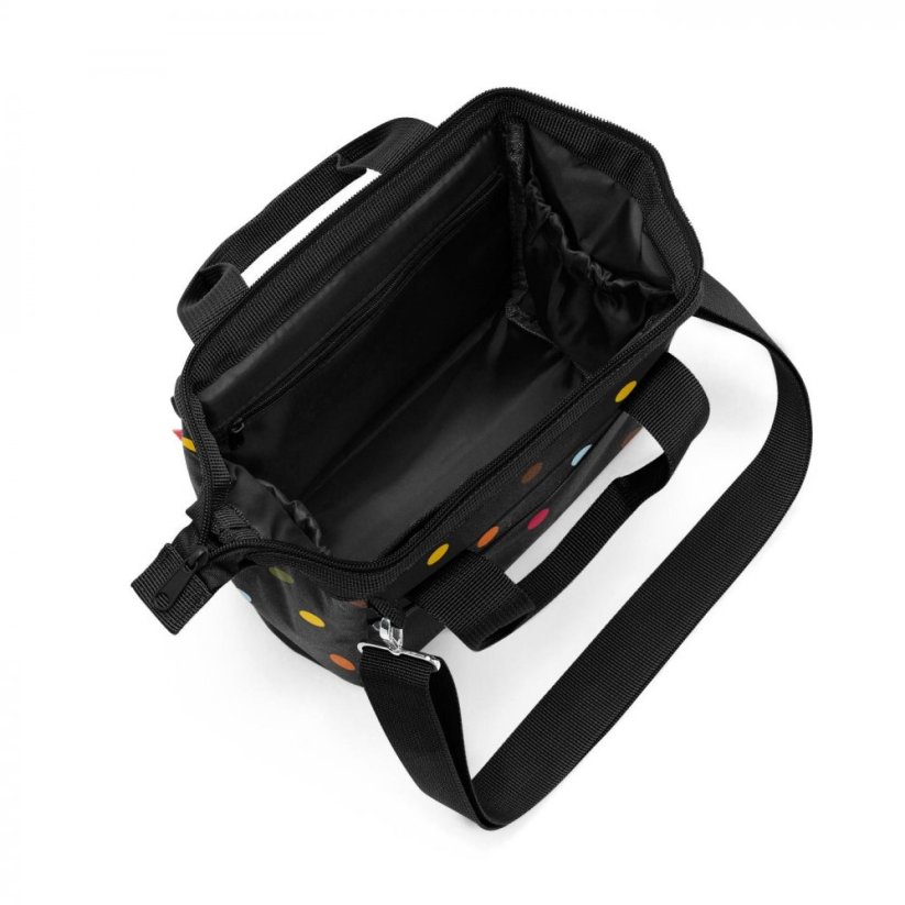 Kabelka allrounder cross dots MQ7009 černá s puntíky