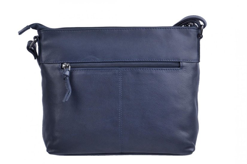 New Bags kožená kabelka LB-296 tmavě modrá