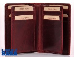 Lagen Kožené pouzdro na doklady V-60/T vínové