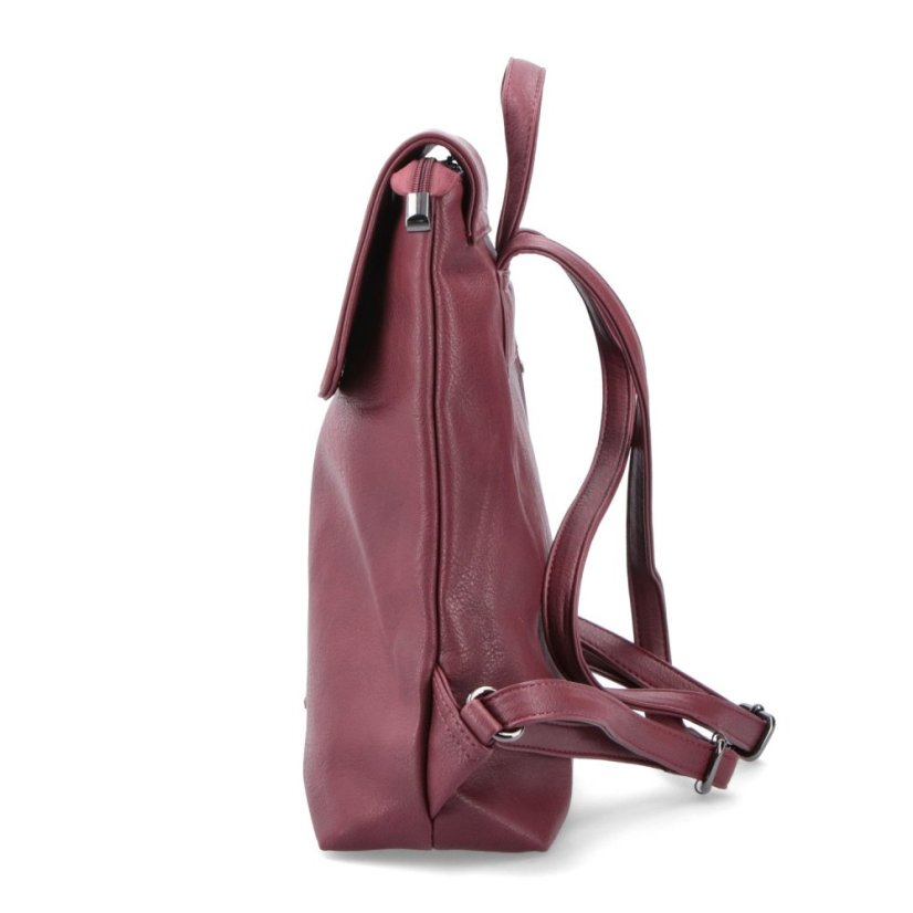 Tangerin Dámský elegantní koženkový batoh do města 8009 bordó