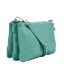 Menší kožená crossbody kabelka 5474 tyrkys