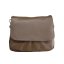 Dámská kožená kabelka přes rameno SARA BAGS 6538 taupe – pepřově hnědá