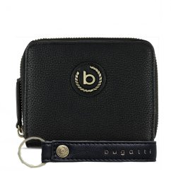 Bugatti dámská kožená peněženka Passione s přívěškem na klíče 49256301 černá